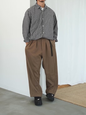 「NEAT（ニート）のアイテム（パンツ）」を使った、🦊さん（メンズ・170cm）の夏コーディネート