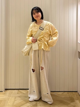 「LOWRYS FARM（ローリーズファーム）のLFポーチツキショルダー 284037（ショルダーバッグ）」を使った、aiさん（レディース・151cm）の春コーディネート