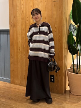 「アイテム（ヘアゴム）」を使った、aiさん（レディース・151cm）の秋コーディネート