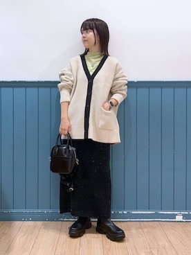 「LOWRYS FARM（ローリーズファーム）のステンレスプレートネックレス　973053（ネックレス）」を使った、aiさん（レディース・151cm）の秋コーディネート