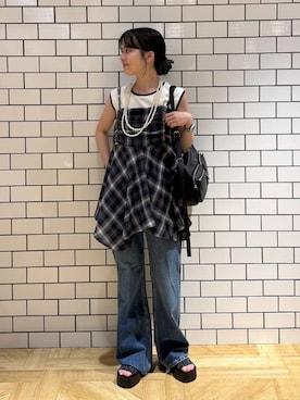 「アイテム（シュシュ）」を使った、aiさん（レディース・151cm・20代）の夏コーディネート