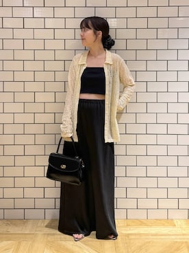 「アイテム（シュシュ）」を使った、aiさん（レディース・151cm）の夏コーディネート