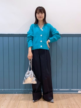 「ロールアップ」｜「アイテム（モカシン/デッキシューズ）」を使った、aiさん（レディース・151cm）の秋コーディネート