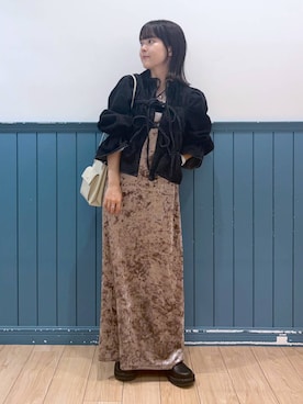 「LOWRYS FARM（ローリーズファーム）のステンレスプレートネックレス　973053（ネックレス）」を使った、aiさん（レディース・151cm）の夏コーディネート