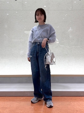 「LOWRYS FARM（ローリーズファーム）のステンレスプレートネックレス　973053（ネックレス）」を使った、aiさん（レディース・151cm）の春コーディネート