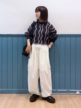 「LOWRYS FARM（ローリーズファーム）のステンレスプレートネックレス　973053（ネックレス）」を使った、aiさん（レディース・151cm）の秋コーディネート