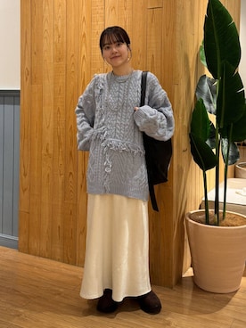 「アイテム（ヘアゴム）」を使った、aiさん（レディース・151cm）の秋コーディネート