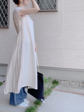 「reca（レカ）のアイテム（ワンピース/ドレス）」を使った、hitomihさん（レディース・171cm）の夏コーディネート