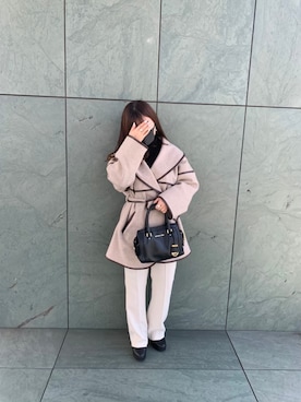 「Chico（チコ）のアイテム（その他アウター）」を使った、Amiさん（レディース・152cm）の冬コーディネート