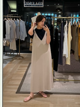 「PAPILLONNER（パピヨネ）のアイテム（シューズ）」を使った、numaさん（レディース・153cm）の夏コーディネート