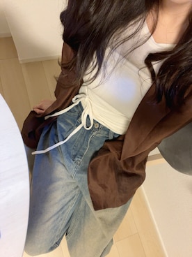 「アイテム（その他トップス）」を使った、yanaさん（レディース・164cm）の秋コーディネート