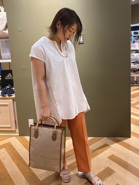 Arisa Kawaiさん（レディース・159cm）の夏コーディネート