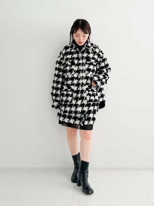 a*n様 graceclass 千鳥ツイードジャケット ショートパンツ 36 2 GRACE CLASS ジャケット ノーカラージャケット 千鳥ツイードジャケット