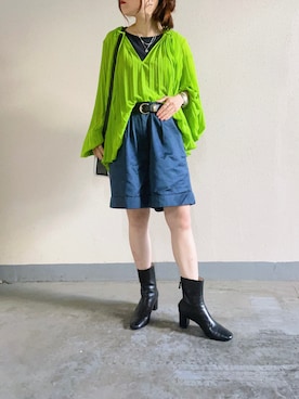 「Yves Saint Laurent（イヴサンローラン）のアイテム（パンツ）」を使った、kimee_149さん（レディース・149cm）の春コーディネート