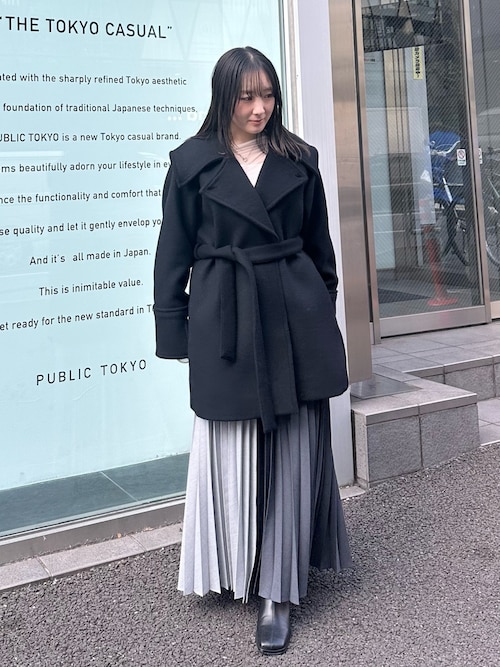 PUBLIC TOKYO(パブリックトウキョウ) スカート コンビプリーツ PUBLIC TOKYO(パブリックトウキョウ) スカート コンビプリーツ