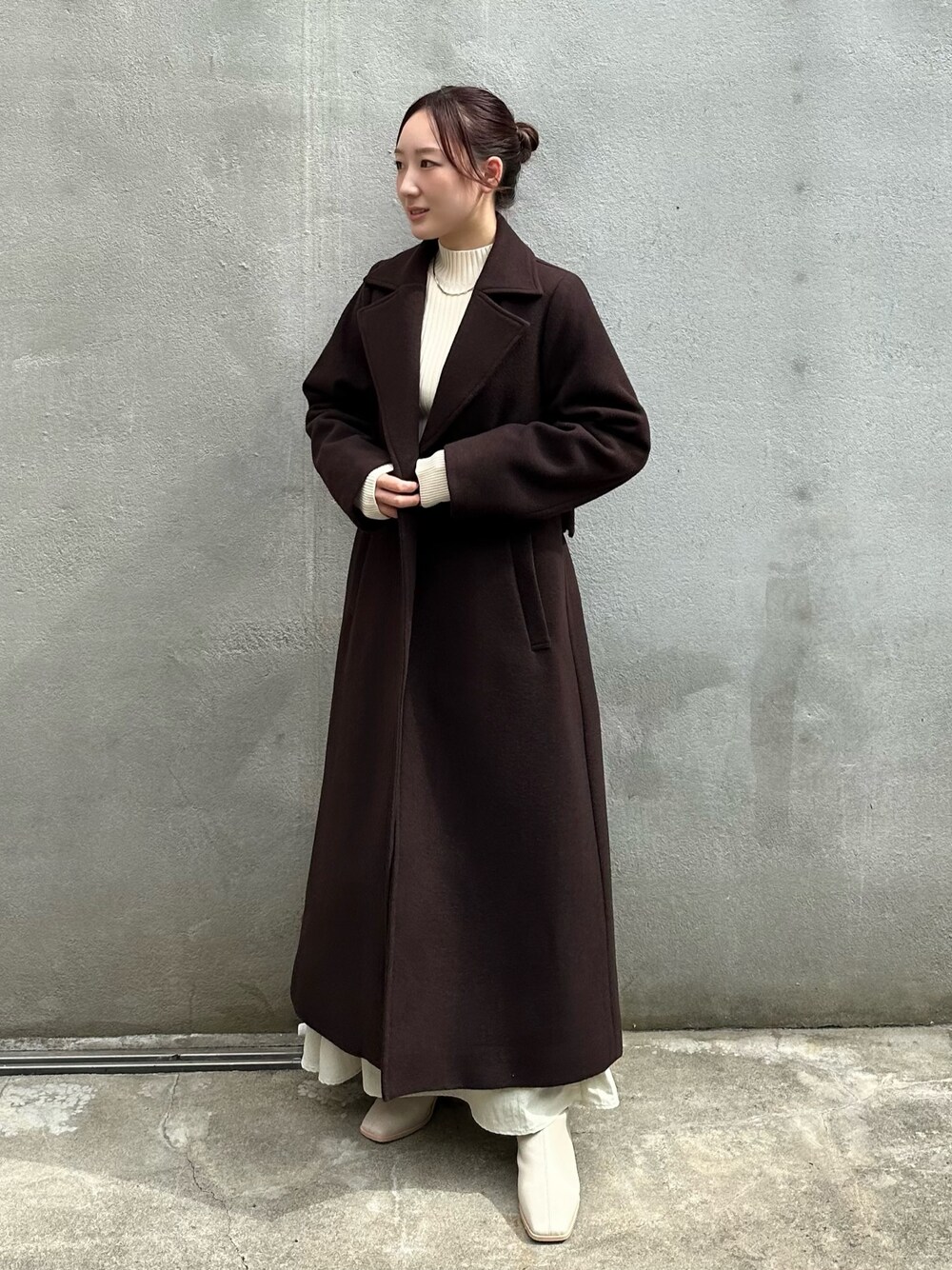 PUBLIC TOKYOのチェスターコート（ブラウン系）を使った人気