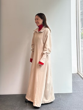 「スウェットワンピース」｜「アイテム（Tシャツ/カットソー）」を使った、ｎａｎａさん（レディース・152cm）の秋コーディネート