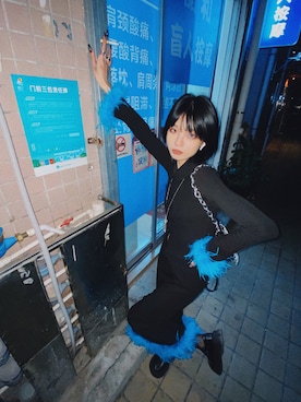 「blue」｜「アイテム（スカート）」を使った、HiMoonさん（レディース・163cm）の秋コーディネート
