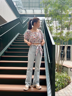 「アイテム（サンダル）」を使った、kitagawa mikiさん（レディース・165cm・20代）の春コーディネート