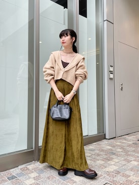「アイテム（キャミソール）」を使った、kitagawa mikiさん（レディース・165cm・20代）の秋コーディネート