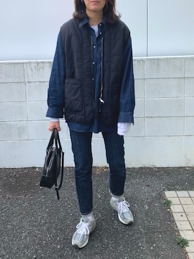「417 EDIFICE（フォーワンセブンエディフィス）のアイテム（ジャケット/アウター）」を使った、achitaさん（レディース・168cm）の冬コーディネート