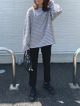 「orcival」｜「アイテム（スラックス）」を使った、achitaさん（レディース・168cm）の春コーディネート