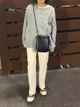 「ct70」｜「アイテム（スウェット）」を使った、achitaさん（レディース・168cm）の春コーディネート