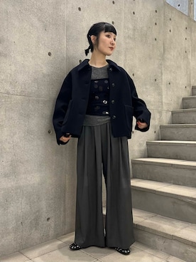 久木 美音さん（レディース・157cm）の冬コーディネート