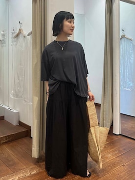 「アーバンリサーチ」｜「アイテム（サンダル）」を使った、mion hisakiさん（レディース・157cm）の夏コーディネート