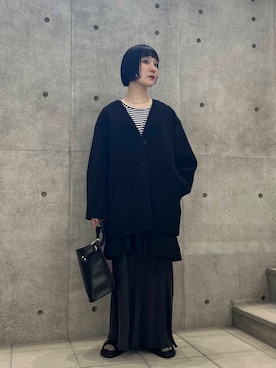 「PIENI（ピエニ）のPIENI　KUU（トートバッグ）」を使った、久木 美音さん（レディース・157cm）の秋コーディネート