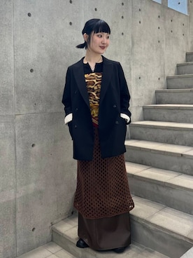 久木 美音さん（レディース・157cm）の冬コーディネート