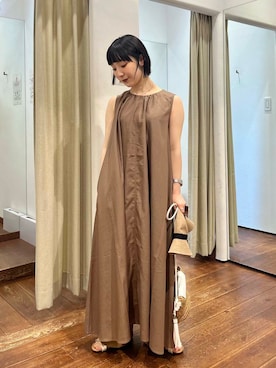 「アーバンリサーチ」｜「アイテム（帽子）」を使った、mion hisakiさん（レディース・157cm）の夏コーディネート