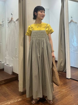 「アーバンリサーチ」｜「アイテム（ワンピース/ドレス）」を使った、mion hisakiさん（レディース・157cm）の夏コーディネート