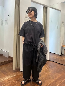 「アーバンリサーチ」｜「アイテム（ブルゾン）」を使った、mion hisakiさん（レディース・157cm）の夏コーディネート