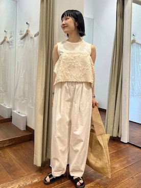 「newarrival」｜「アイテム（アクセサリー）」を使った、mion hisakiさん（レディース・157cm）の夏コーディネート
