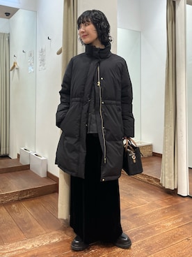 「URBAN RESEARCH（アーバンリサーチ）のアイテム」を使った、久木 美音さん（レディース・157cm）の冬コーディネート