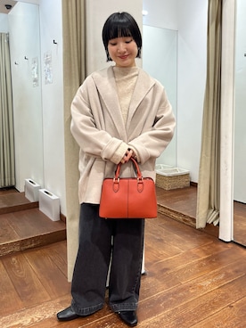 「アイテム（その他トップス）」を使った、久木 美音さん（レディース・157cm）の秋コーディネート