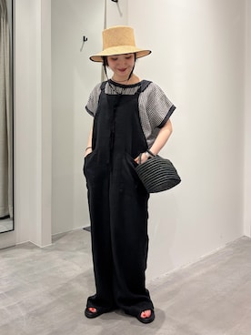 「かぐれ（カグレ）のアイテム」を使った、久木 美音さん（レディース・157cm）の夏コーディネート
