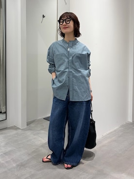 「かぐれ（カグレ）のアイテム」を使った、久木 美音さん（レディース・157cm）の夏コーディネート