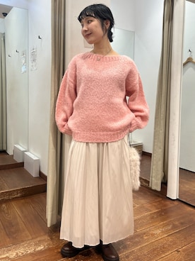 「URBAN RESEARCH」｜久木 美音さん（レディース・157cm）の秋コーディネート