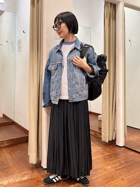 「L.L.Bean（エルエルビーン）のアイテム（トップス）」を使った、久木 美音さん（レディース・157cm）の春コーディネート