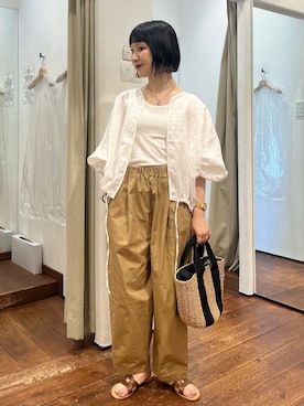 「SMELLY（スメリー）のアイテム（アクセサリー）」を使った、mion hisakiさん（レディース・157cm）の夏コーディネート
