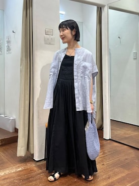 「アーバンリサーチ」｜「アイテム（ワンピース/ドレス）」を使った、mion hisakiさん（レディース・157cm）の夏コーディネート