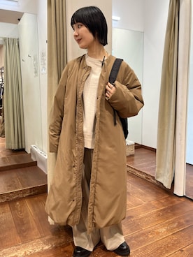 「冬の注目アウター」｜久木 美音さん（レディース・157cm）の秋コーディネート