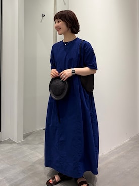 「かぐれ（カグレ）のアイテム」を使った、久木 美音さん（レディース・157cm）の夏コーディネート