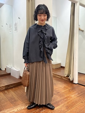 久木 美音さん（レディース・157cm）の冬コーディネート