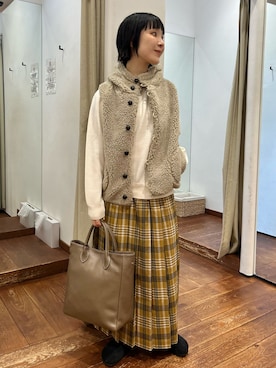 「URBAN RESEARCH DOORS WOMENS」｜久木 美音さん（レディース・157cm）の秋コーディネート