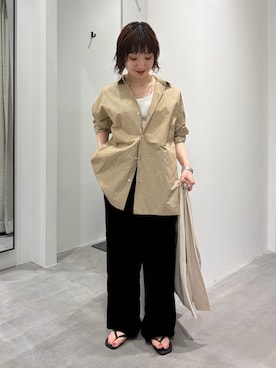 「かぐれ（カグレ）のアイテム」を使った、久木 美音さん（レディース・157cm）の夏コーディネート