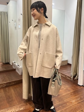 「アイテム（パンプス）」を使った、久木 美音さん（レディース・157cm）の秋コーディネート