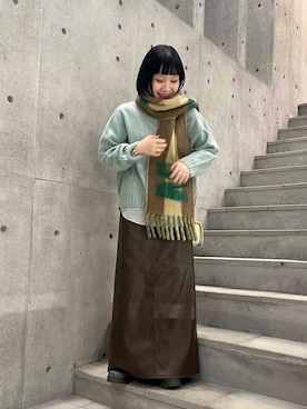 久木 美音さん（レディース・157cm）の冬コーディネート